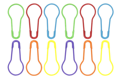 Knitter's Colourful Safety Pins