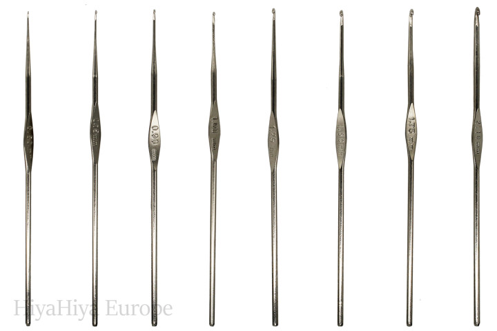 Nickel-Plated Micro Crochet Hooks Bundle