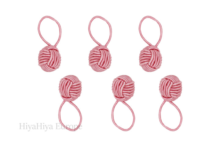 Pink Yarn Ball Stitch Markers